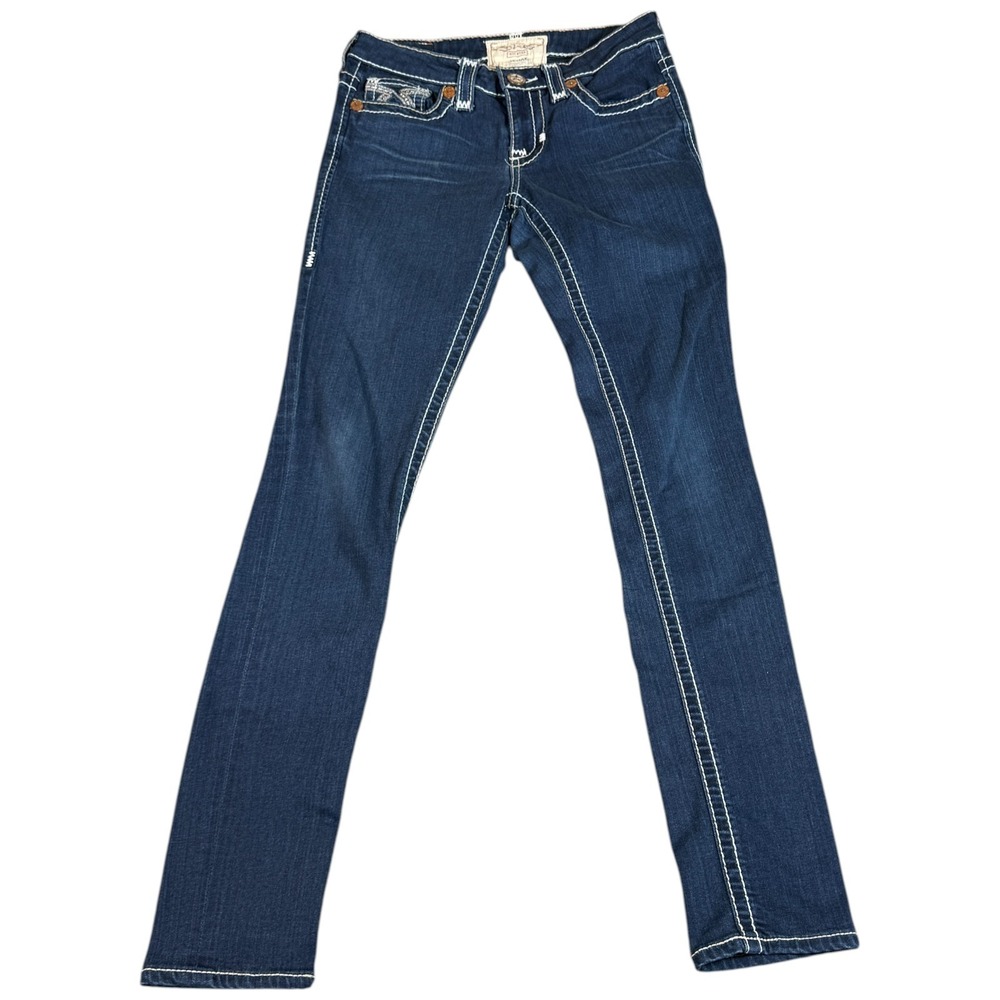 Vintage Buckle Big Star Jenae Skinny Jeans Women 27 Blue Denim Stretch Dark Wash